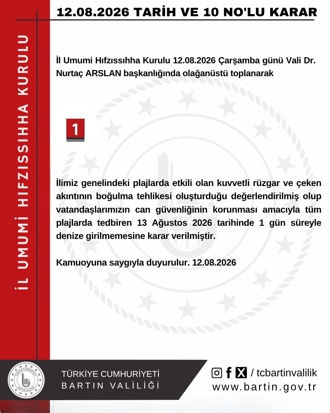 bartin-da-denize-girmek-yasaklandi