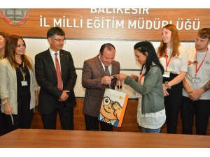 Müdürü Yıldız, Alman Misafirlerini Ağırladı