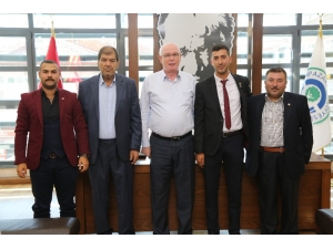 Odunpazarı’nın En Genç Muhtarından Kazım Kurt’a Teşekkür Ziyareti