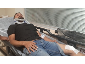 Motosiklet Polis Otosuna Çarptı: 1 Yaralı