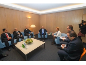 Bakan Çavuşoğlu, Avrupa Konseyi Genel Sekreteri Buric İle Görüştü