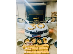 Yüksekova’da Kova Kova Eroin Ele Geçirildi