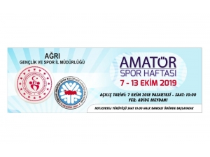 Ağrı’da Amatör Spor Haftası Etkinlikleri Başlıyor