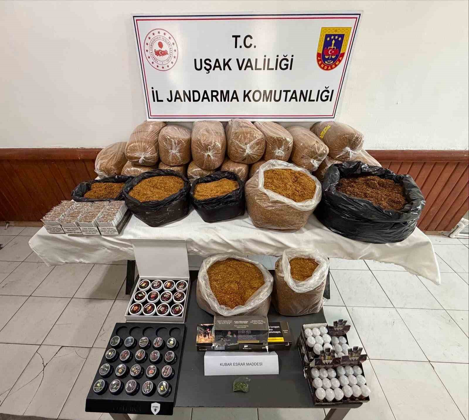 usak-ta-120-kilo-bandrolsuz-tutun-ele-gecirildi