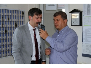 Halk Otobüsü Sürücülerine Alkol Metreli Denetim