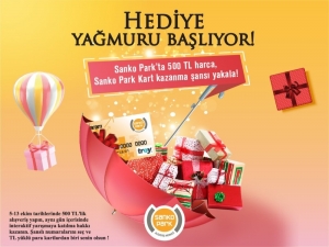 Sanko Park’ta Hediye Yağmuru Başlıyor