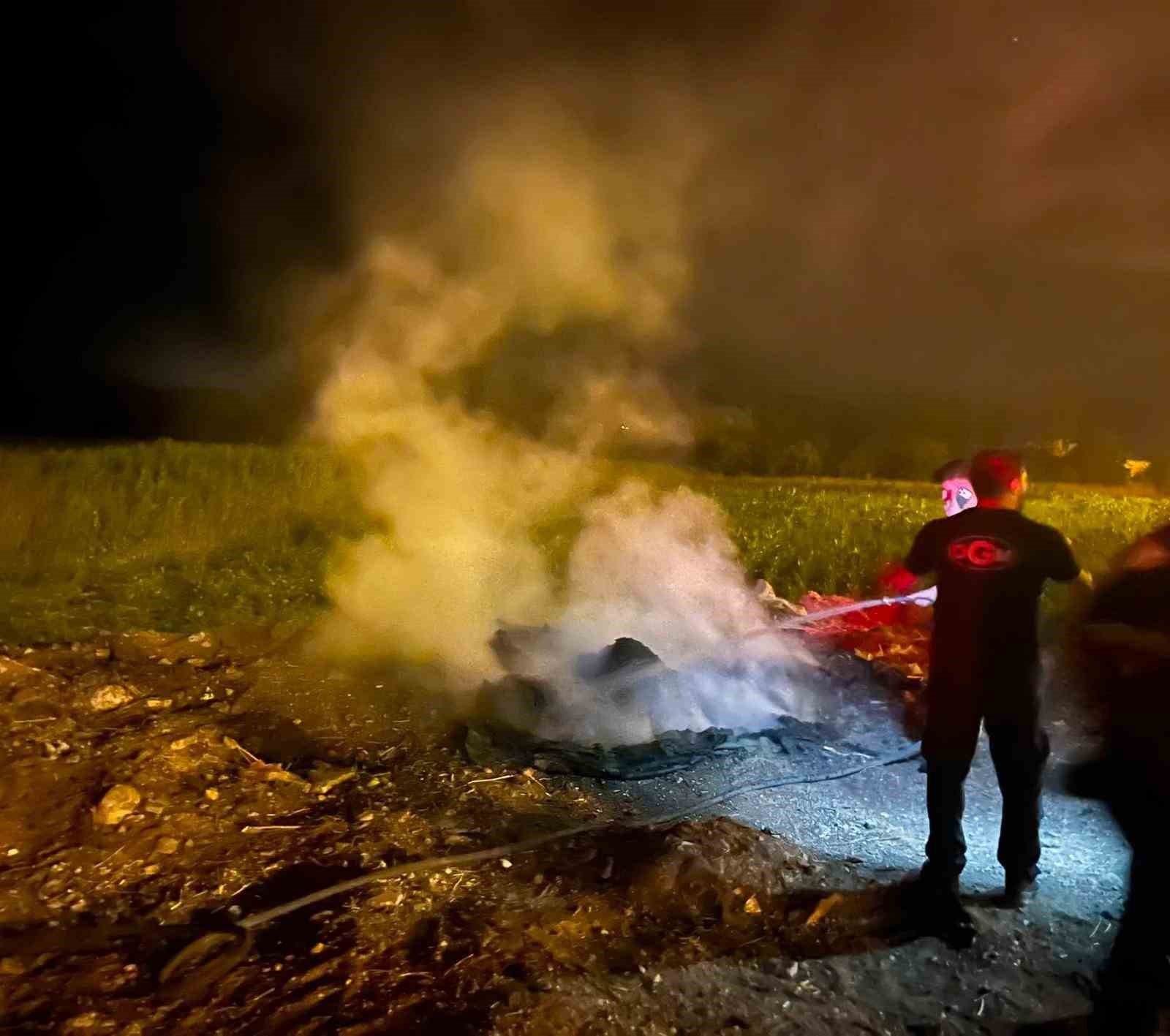 bilecik-te-yol-kenarindaki-cop-birikintisi-alev-aldi