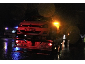 Bolu’da, Polis Evi’nin Çatısı Alev Alev Yandı