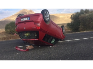 Otomobil Takla Attı: 1 Ölü, 1 Yaralı