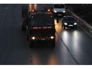 Suriye Sınırına Askeri Araç Sevkiyatı