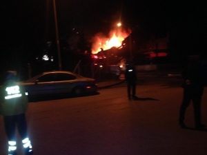 Başkent’te Fabrika Alev Topuna Döndü