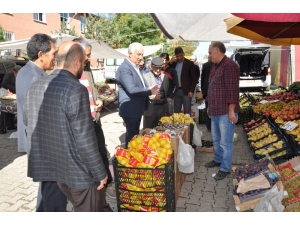 Başkan Altay, Pazar Esnafıyla Buluştu