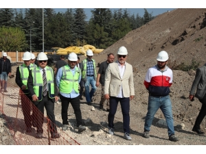 Vali Çakacak, Millet Bahçesindeki Çalışmaları İnceledi