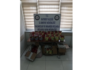 Kayseri’de Kaçak Sigara Ve Kaçak Tütün Operasyonu