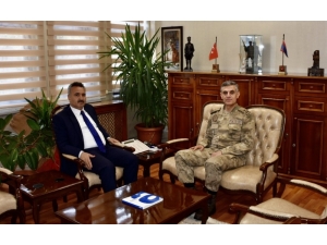 İl Müdürü Çelik, Tuğgeneral Yalçınkaya İle Bir Araya Geldi