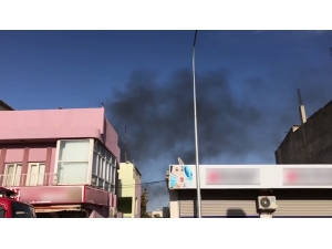 Ceylanpınar’da Roket Düşen Evde Yangın Çıktı