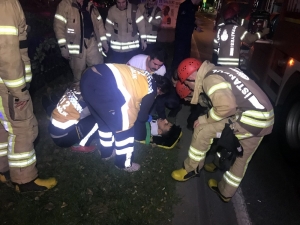 Sarıyer’de Demir Parmaklıklara Sıkışan Vatandaşı İtfaiye Kurtardı