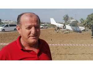 Yoldan Çıkan Uçağın Pilotu: "Hava Akımıyla Uçak Yolun Soluna Savruldu Ve Ağaçlara Çarparak Durdu"
