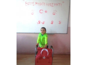 Özel Eğitim Öğrencisinden Barış Pınarı Harekatı’na Destek