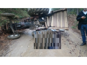 Kestane Taşıdığı Traktörün Altında Kalarak Hayatını Kaybetti