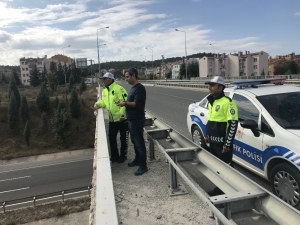 Bozüyük’te Drone İle Trafik Denetimi Yapılıyor