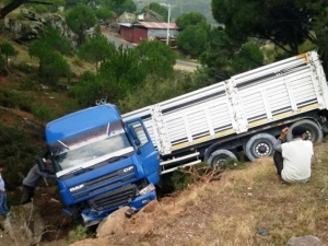 Aydın’da Yağış Kazaya Neden Oldu