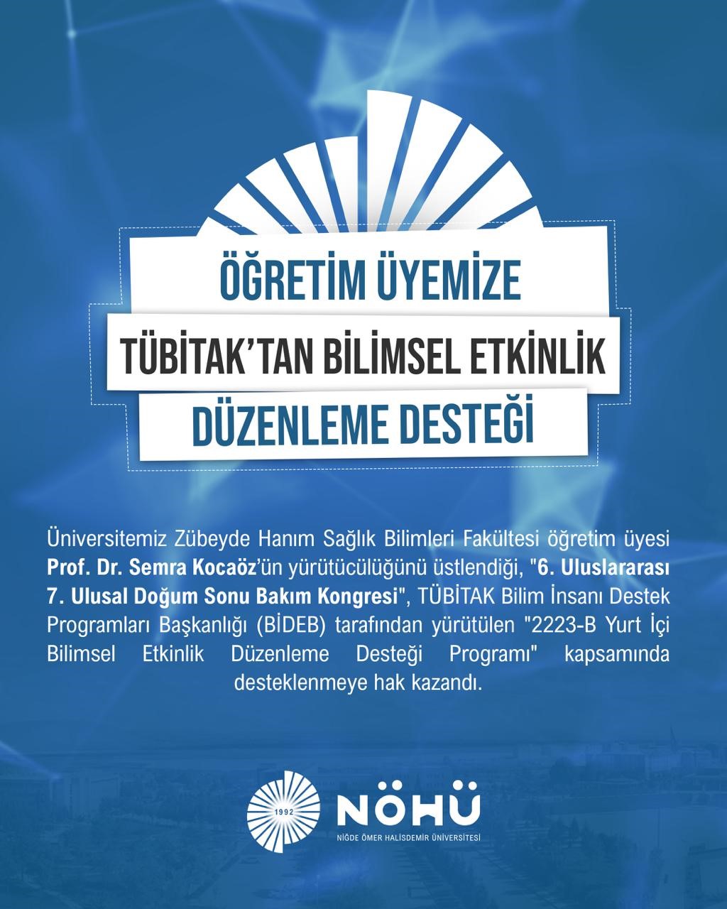 nohu-ogretim-uyesine-tubitak-tan-kongre-destegi