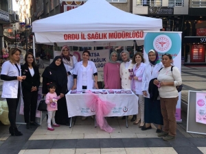 Fatsa’da Meme Kanseri Farkındalık Etkinliği