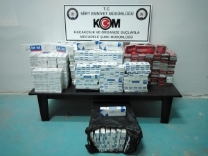 Siirt’te 5 Bin 340 Paket Kaçak Sigara Ele Geçirildi