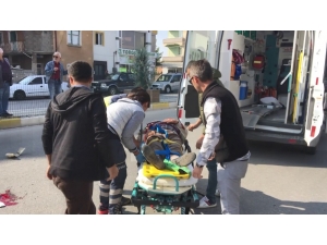 Otomobilin Çarptığı Bisiklet Sürücüsü Yaralandı