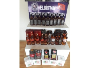 Elbistan’da Kaçak İçki Ve Çay Operasyonu