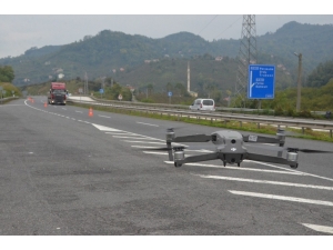 Karadeniz Sahil Yolu’nda ‘Drone’lu Denetim