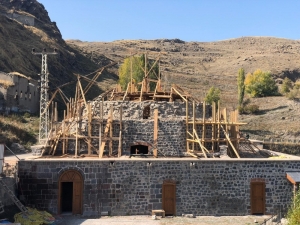 Kars’ta Mazlumağa Hamamı’nın Restorasyon Çalışmaları Sürüyor