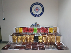 Elazığ’da 70 Kilogram Kaçak Nargile Tütünü Ele Geçirildi