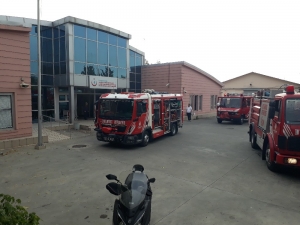 Ambulans Komuta Merkezi’nde Yangın Paniği
