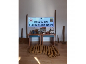 Konya’da Jandarmadan Kaçak Kazı Operasyonu