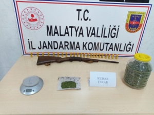 Malatya’da Jandarmadan Esrar Operasyonu