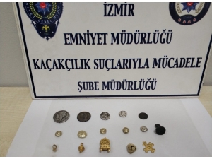 İzmir’de Alışveriş Merkezinin Otoparkında Tarihi Eser Operasyonu