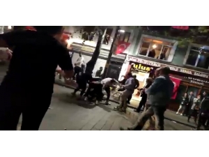 Kuzguncuk’ta Tekme Ve Yumrukların Konuştuğu Kavga Kamerada