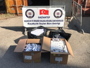 Gaziantep’te 3 Bin 520 Paket Kaçak Sigara Ele Geçirildi