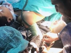 Elini Kıyma Makinesine Kaptıran Çocuğa Müdahale