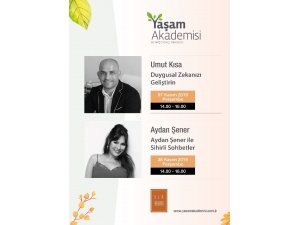 Yaşam Akademisi Kasım Ayı Programını Duyurdu