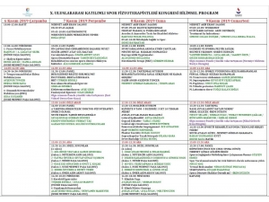 “X. Uluslararası Katılımlı Spor Fizyoterapistleri Kongresi”