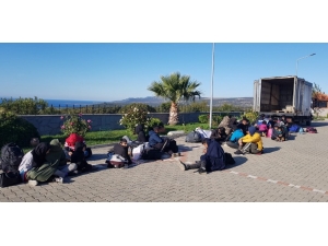 Çanakkale’de Kamyonetin Kasasından 43 Mülteci Çıktı