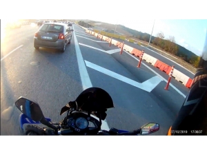 Tem Otoyolu’nda Korkutan Kaza Kamerada