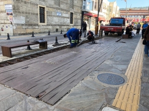 Sinop’un Sakarya Caddesi’nde Yenileme Çalışmaları