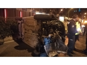 259 Promil Alkollü Sürücü Takla Attı: 1 Yaralı