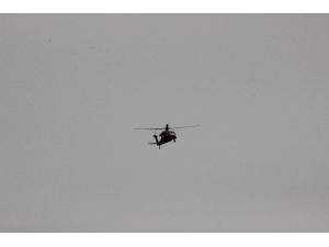 Sınır Hattında Helikopterle Denetim