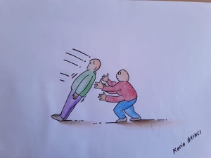 Edremitli Öğrenci Karikatür Dalında Birinci Oldu