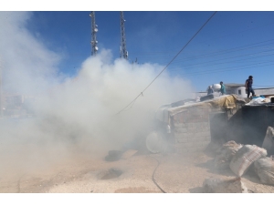 Mardin’de Ahırda Korkutan Yangın